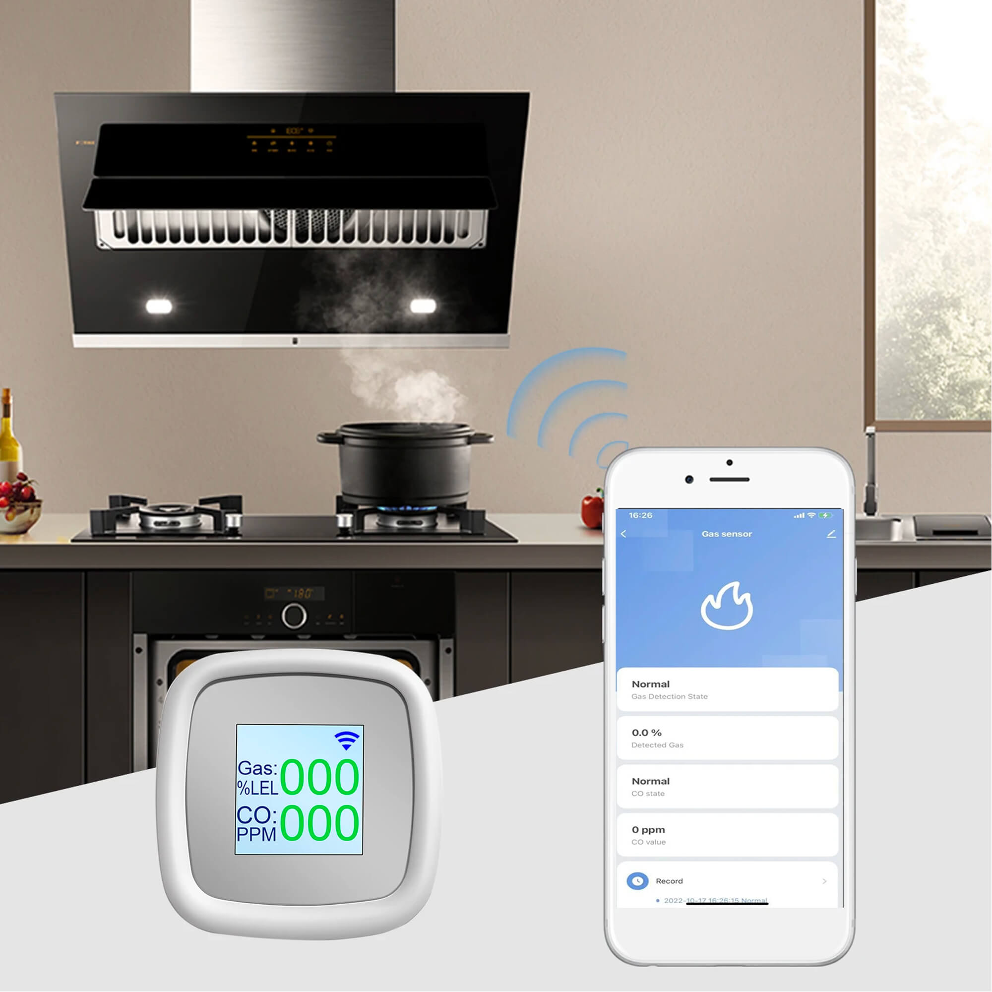 Rilevatore Wi-Fi Multigas e Monossido di Carbonio - Allarme 2 in 1 per Casa, B&B e Affitti Brevi - immagine 5