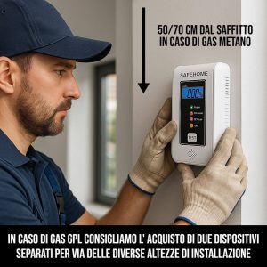 INSTALLAZIONE-RILEVATORE-GAS-E-CO-LINEA-SAFEHOMESHOP PRO