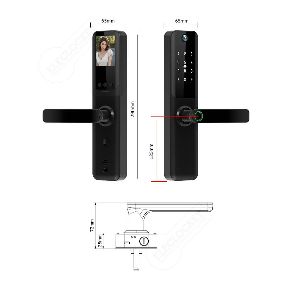 Serratura-Smart-con-Videocamera-Wi-Fi-–-5-Modalita-di-Sblocco-e-Anti-Peep-Code