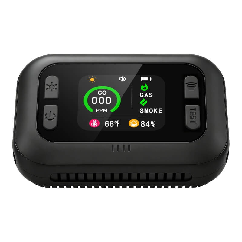 Rilevatore-5-in-1-Gas-monossido-fumo-temperatura-e-umidita-a-batteria-ricaricabile.