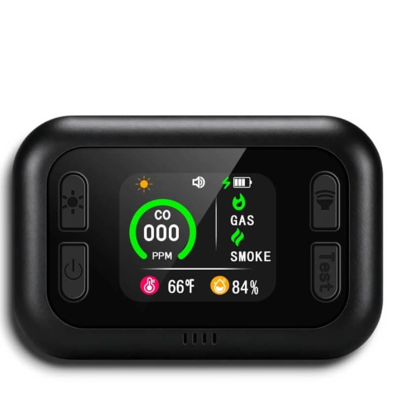 Rilevatore-5-in-1-Gas-monossido-fumo-temperatura-e-umidita-a-batteria-ricaricabile